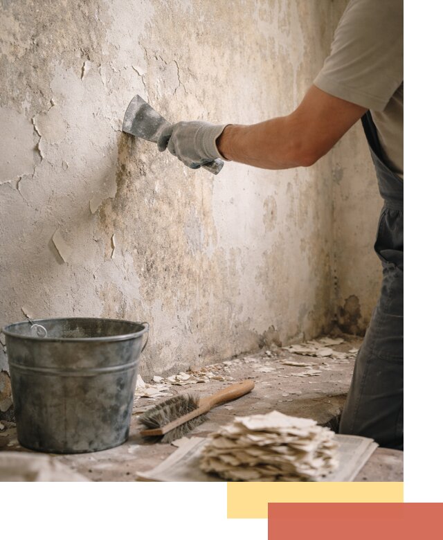 Удаление старой краски со стен в Магнитогорске качественно и быстро