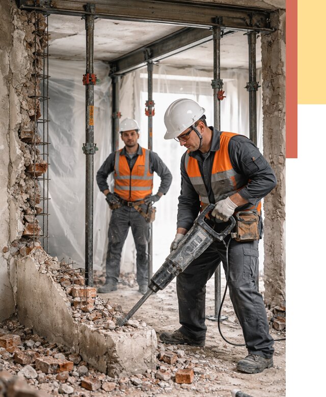 Снос несущих стен в Магнитогорске от 10604 руб. — демонтаж несущей стены под ключ | ОТДЕЛОЧНИК-Мгн