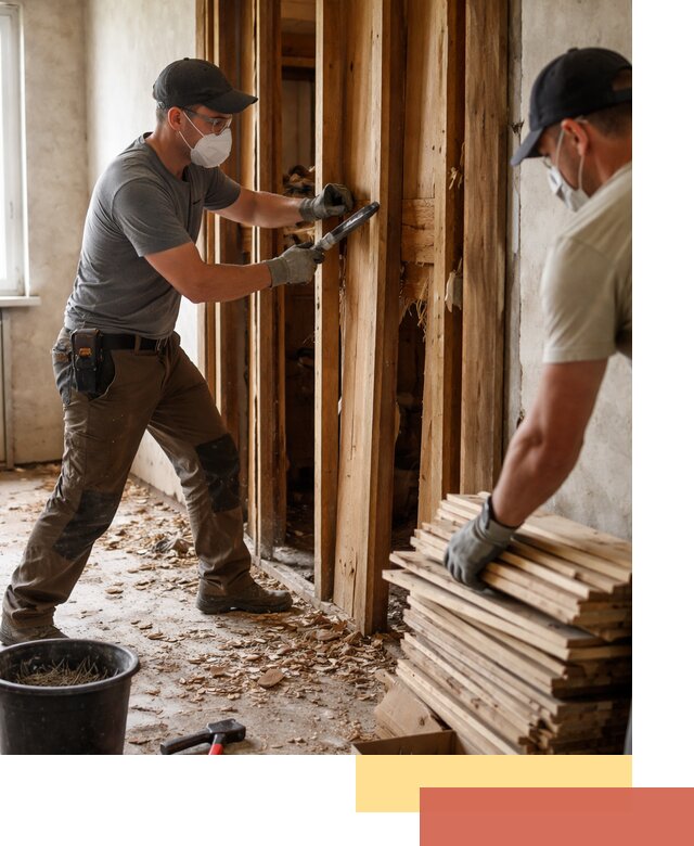 Демонтаж деревянных перегородок в Магнитогорске быстро и аккуратно