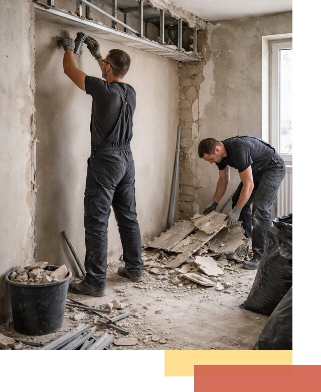 Демонтаж короба из гипсокартона в Магнитогорске быстро и аккуратно