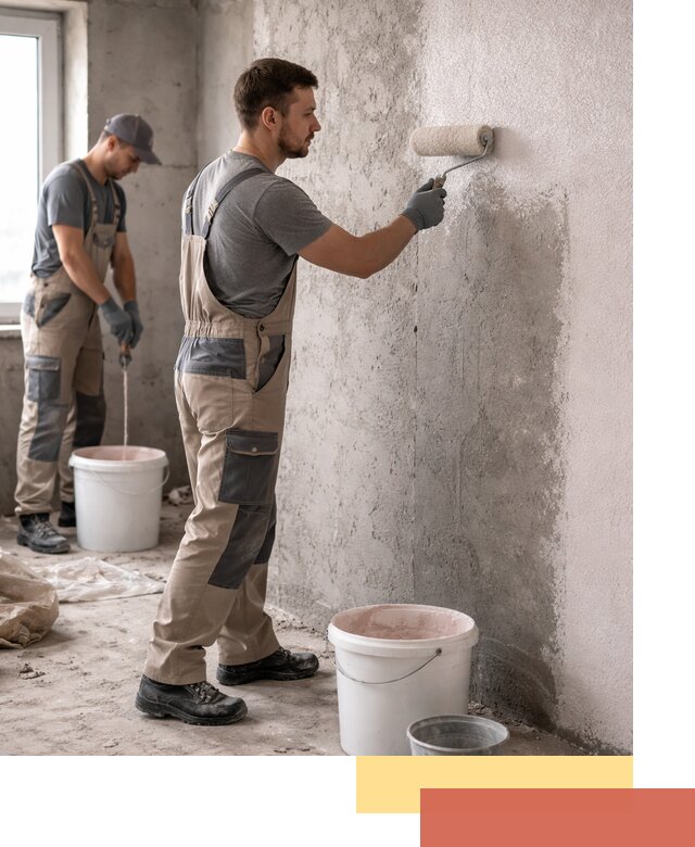 Нанесение бетоноконтакта на стены в Магнитогорске для последующей отделки