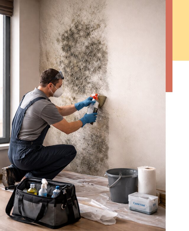 Удаление плесени со стен в Магнитогорске от 2224 руб. — быстро и недорого | ОТДЕЛОЧНИК-Мгн