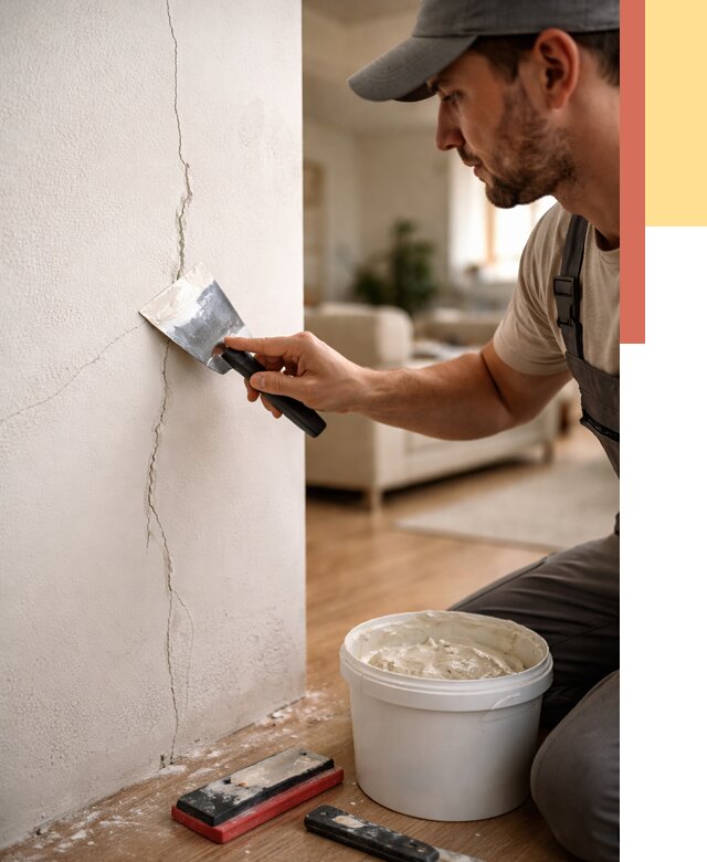 Заделка трещин и сколов в Магнитогорске от 2535 руб. — быстро и недорого | ОТДЕЛОЧНИК-Мгн