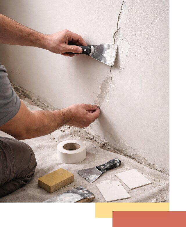 Заделка трещин и сколов в стенах и потолках в Магнитогорске