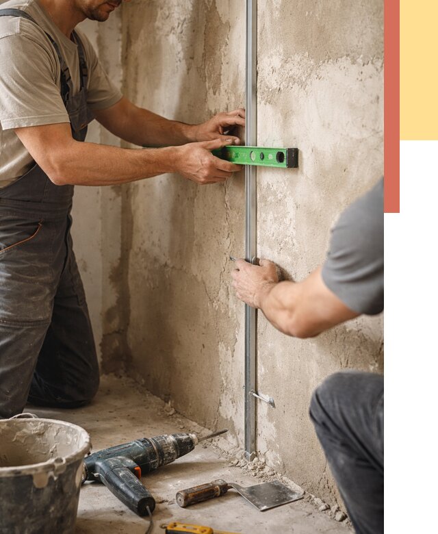 Установка штукатурных маяков в Магнитогорске от 7242 руб. — быстро и недорого | ОТДЕЛОЧНИК-Мгн