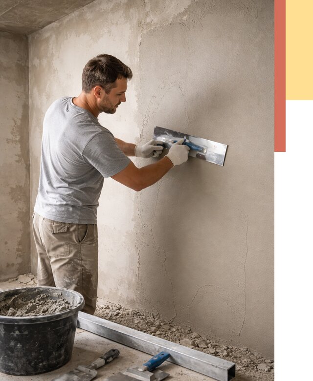 Штукатурка стен без маяков в Магнитогорске от 7448 руб/м2 — услуги и цена | ОТДЕЛОЧНИК-Мгн