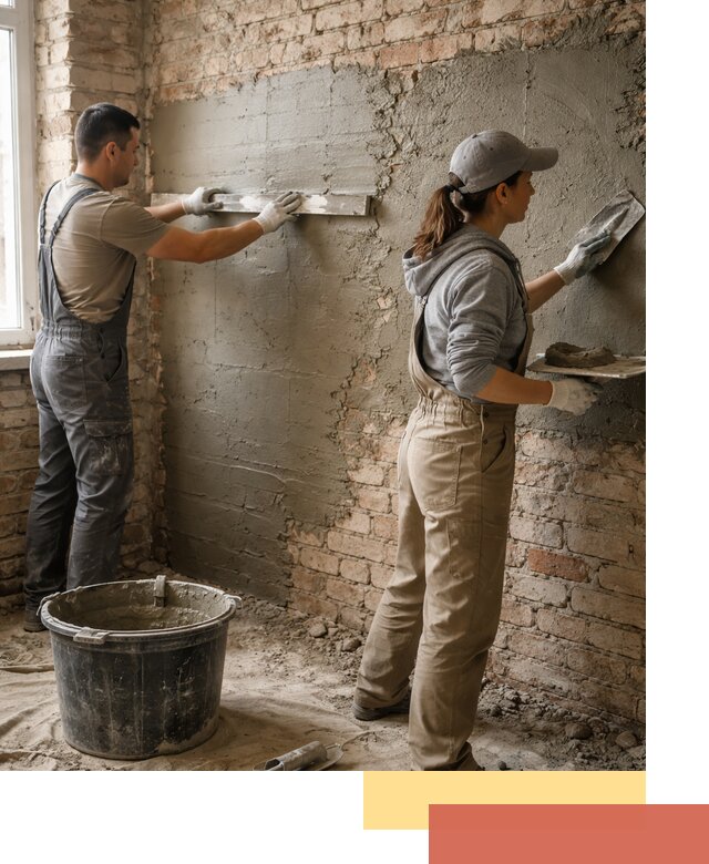 Штукатурка кирпичных стен в Магнитогорске — качественно и надежно