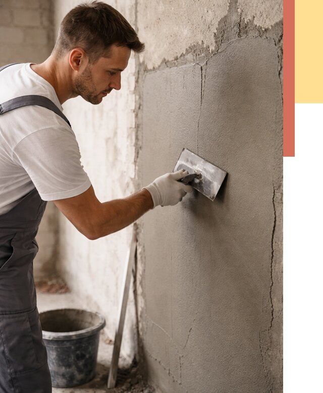 Штукатурка стен под плитку в Магнитогорске от 4345 руб./м2 — выравнивание под плитку | ОТДЕЛОЧНИК-Мгн