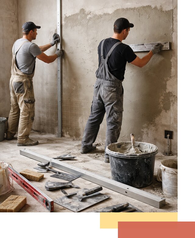 Профессиональная штукатурка стен под плитку в Магнитогорске