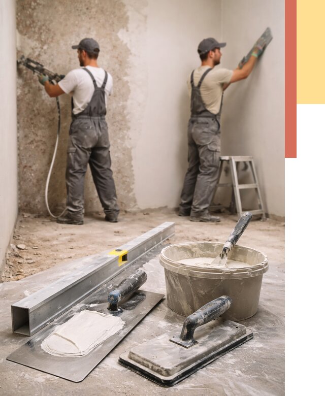 Штукатурка стен под обои в Магнитогорске от 4655 руб./м2 — выравнивание под обои | ОТДЕЛОЧНИК-Мгн