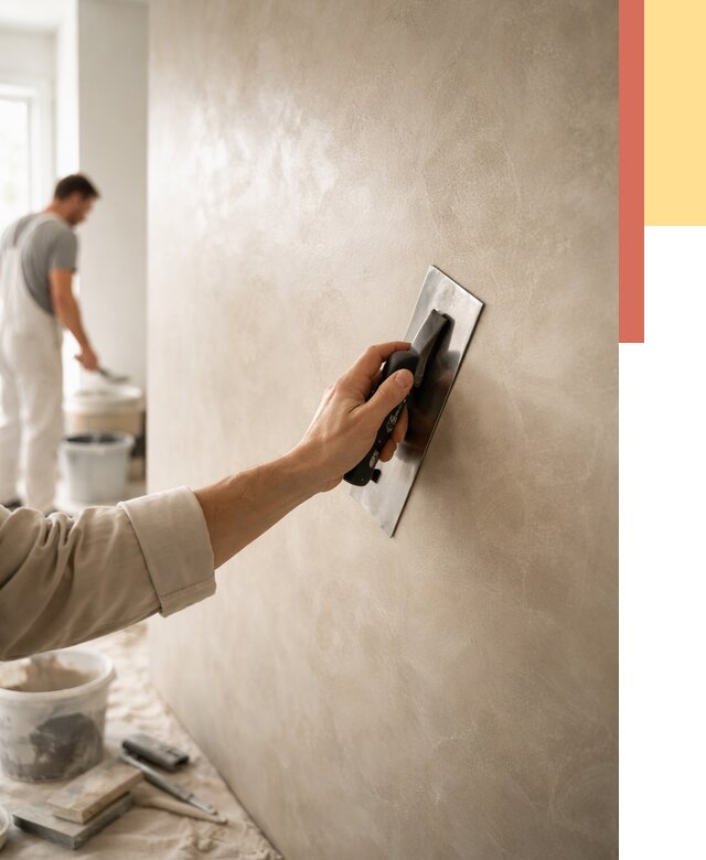 Венецианская штукатурка в Магнитогорске от 3621 руб/м² — нанесение стен под ключ | ОТДЕЛОЧНИК-Мгн