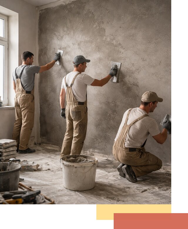 Декоративная штукатурка под бетон в Магнитогорске для стен и потолков