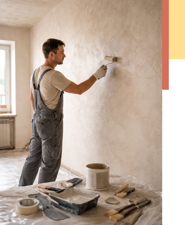 Нанесение лессирующей краски по декоративке в Магнитогорске от 1810 руб. | ОТДЕЛОЧНИК-Мгн