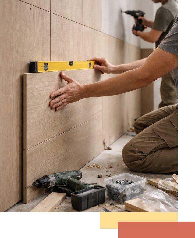 Профессиональный монтаж МДФ панелей на стены в Магнитогорске