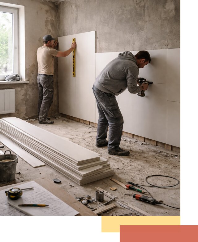 Монтаж ПВХ панелей на стены в Магнитогорске качественно и быстро