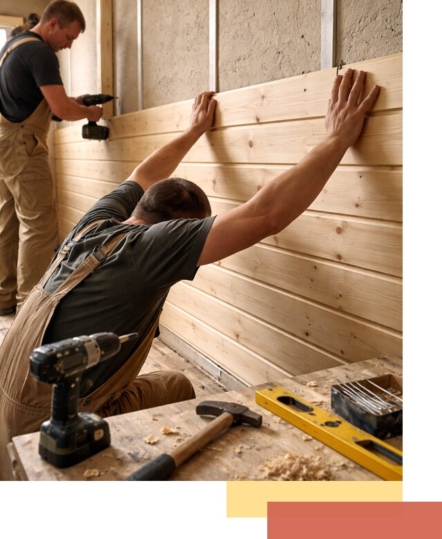 Монтаж деревянной вагонки на стены в Магнитогорске быстро и качественно