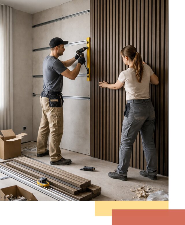 Монтаж реечных панелей на стены в Магнитогорске