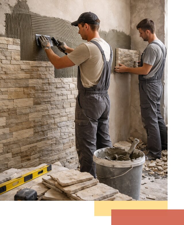 Монтаж искусственного камня в Магнитогорске — облицовка стен и фасадов