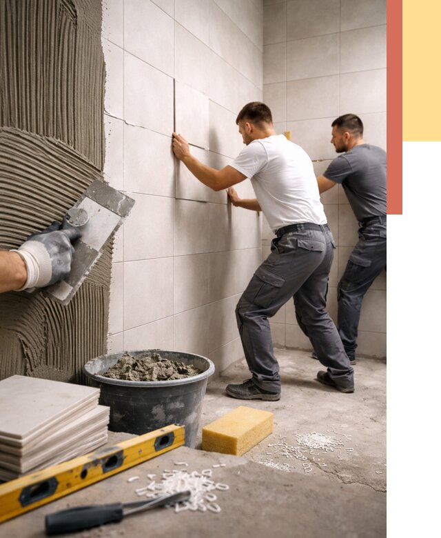 Укладка плитки на стены в Магнитогорске от 879 руб. — качественно и недорого | ОТДЕЛОЧНИК-Мгн