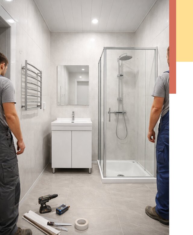 Отделка ванной комнаты панелями ПВХ в Магнитогорске от 4655 руб. за м2 | ОТДЕЛОЧНИК-Мгн