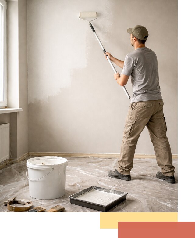 Покраска стен латексной краской в Магнитогорске качественно и быстро