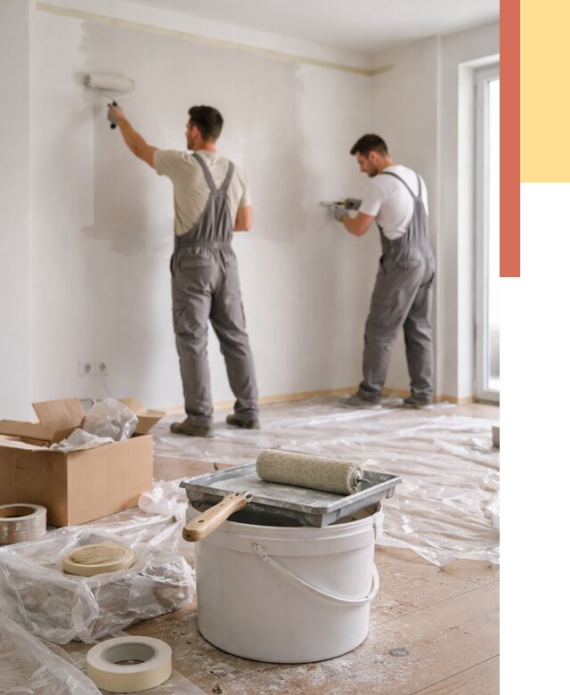 Покраска стен в квартире в Магнитогорске от 2586 руб/м2 — быстро и недорого | ОТДЕЛОЧНИК-Мгн