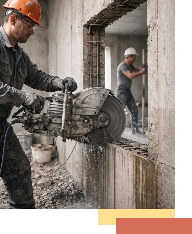 Алмазная резка проемов в Магнитогорске быстро и точно