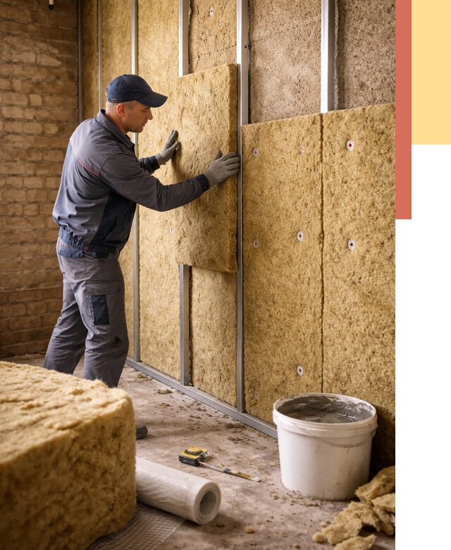 Утепление стен минватой в Магнитогорске от 1397 руб./м2 — недорого и быстро | ОТДЕЛОЧНИК-Мгн