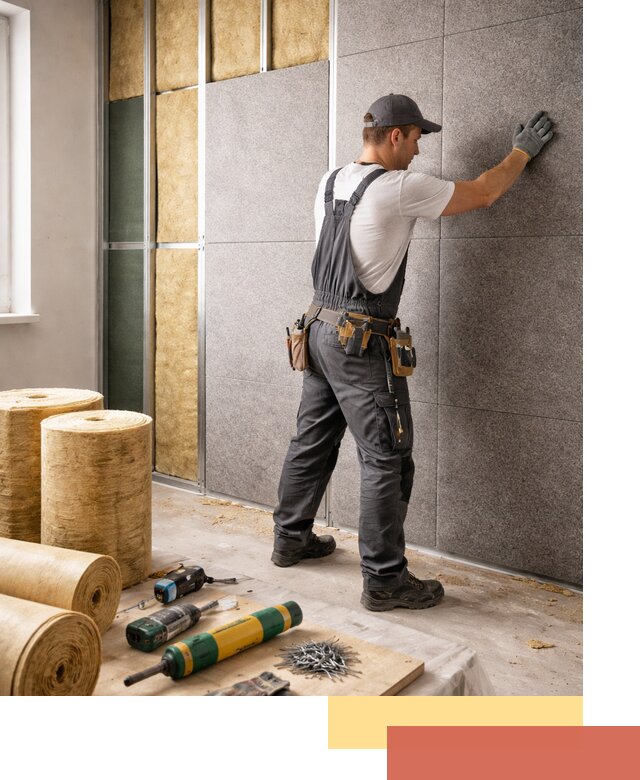 Профессиональная шумоизоляция стен в Магнитогорске для квартиры и офиса