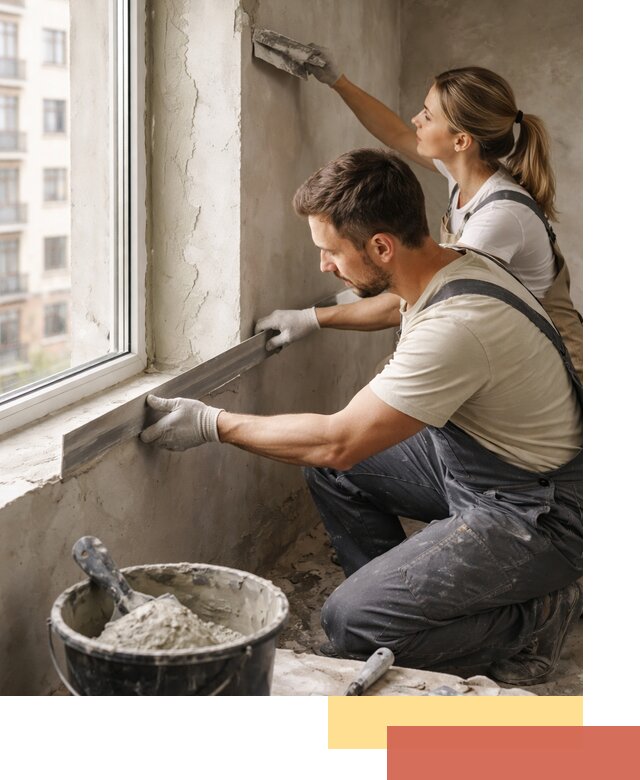 Штукатурка откосов дверей и окон профессионально в Магнитогорске