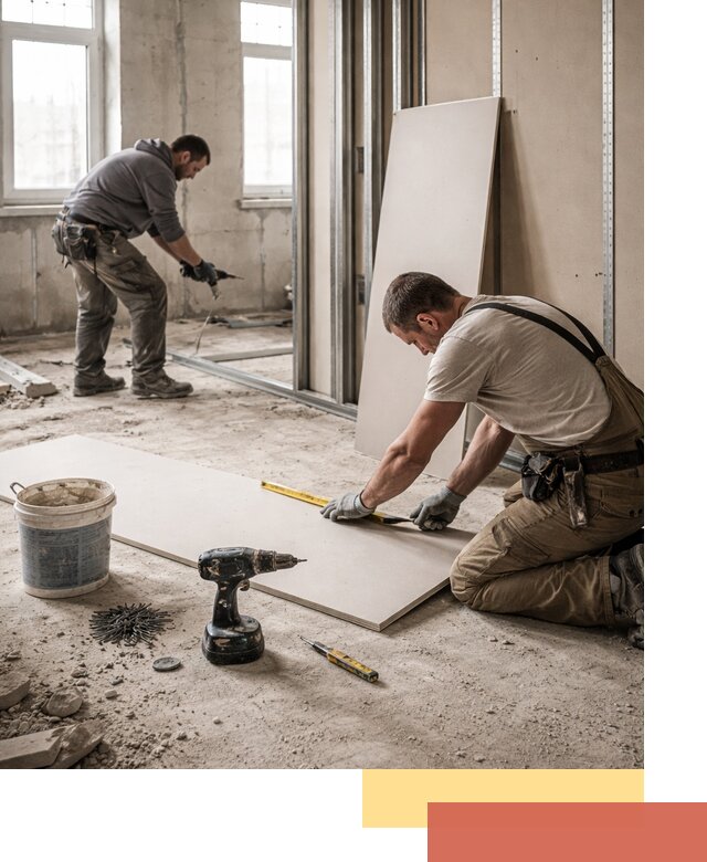 Кладка перегородок из ПГП под ключ в Магнитогорске