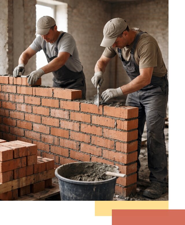 Кладка кирпичных перегородок под ключ в Магнитогорске