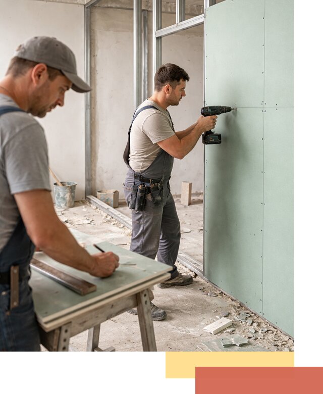 Перегородки из влагостойкого гипсокартона под ключ в Магнитогорске