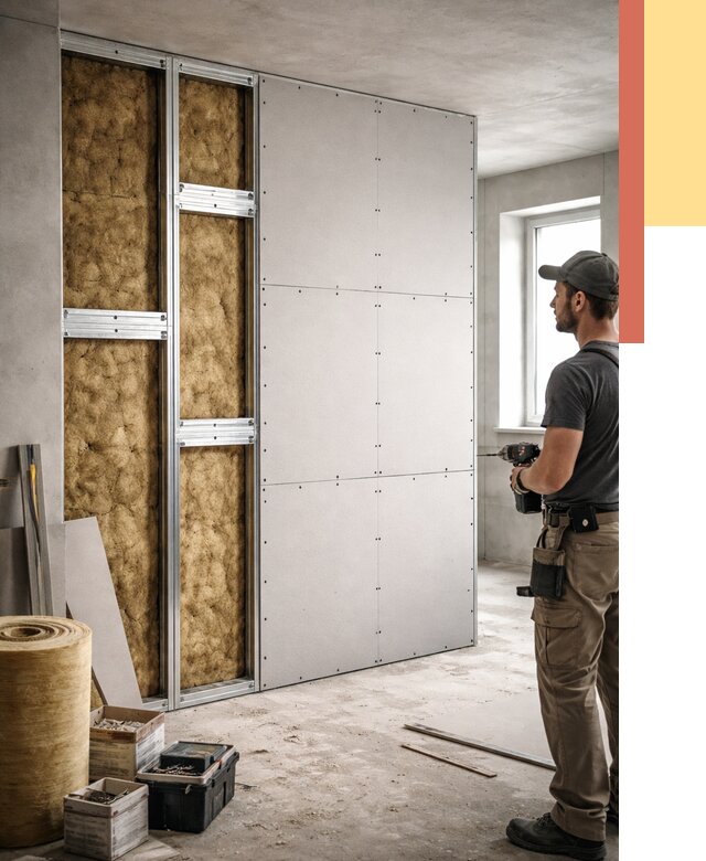 Усиленная перегородка под навеску в Магнитогорске от 13242 руб. — монтаж под ключ | ОТДЕЛОЧНИК-Мгн