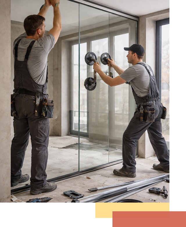 Цельностеклянные перегородки под ключ в Магнитогорске