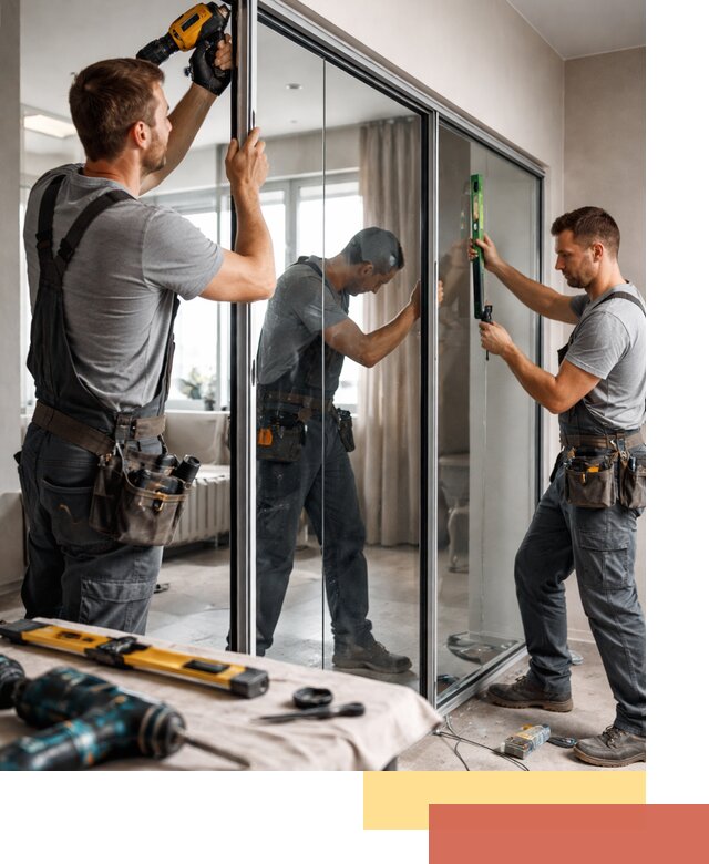 Каркасные стеклянные перегородки под ключ в Магнитогорске