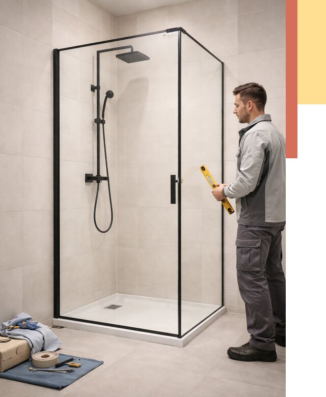 Стеклянные перегородки для душа в Магнитогорске от 12931 руб. | Монтаж под ключ — ОТДЕЛОЧНИК-Мгн