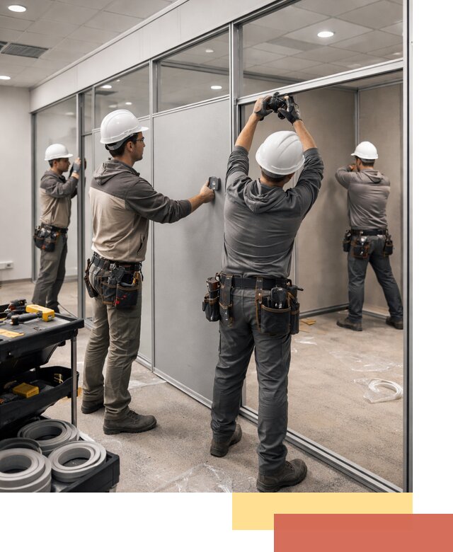 Мобильные офисные перегородки под ключ в Магнитогорске