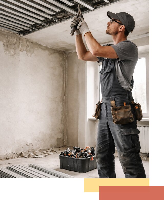 Демонтаж реечного потолка в Магнитогорске быстро и аккуратно