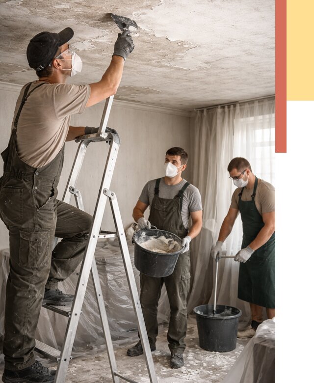 Удаление побелки с потолка в Магнитогорске от 2586 руб. быстро и недорого | ОТДЕЛОЧНИК-Мгн