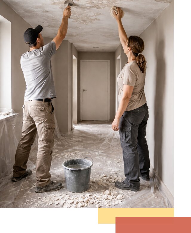 Удаление побелки с потолка в Магнитогорске — быстро и аккуратно