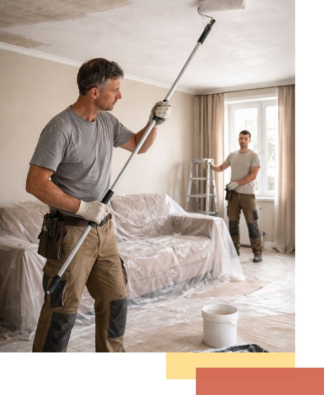 Грунтовка потолка в Магнитогорске — подготовка под покраску и отделку