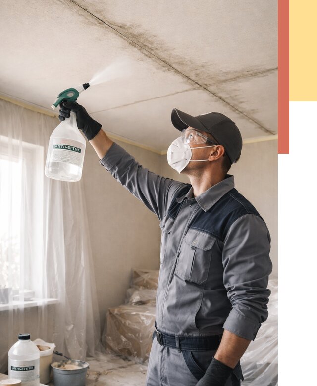 Антисептическая обработка потолка в Магнитогорске от 2586 руб. | ОТДЕЛОЧНИК-Мгн