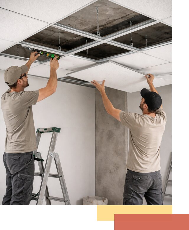 Монтаж потолка Армстронг под ключ в Магнитогорске