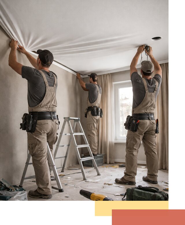 Монтаж матового натяжного потолка в Магнитогорске качественно и быстро