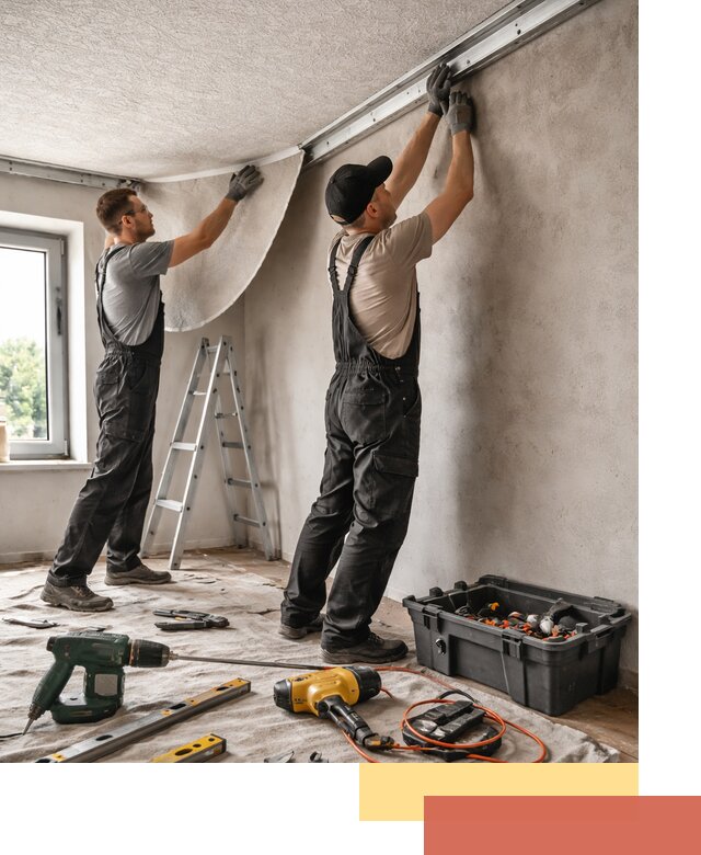 Монтаж фактурного натяжного потолка в Магнитогорске качественно и быстро