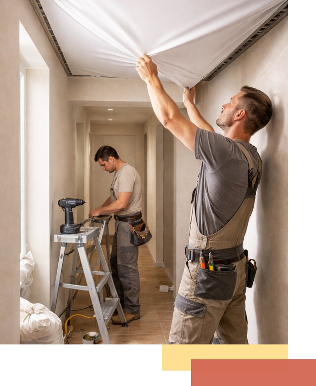 Монтаж натяжного потолка в прихожей в Магнитогорске