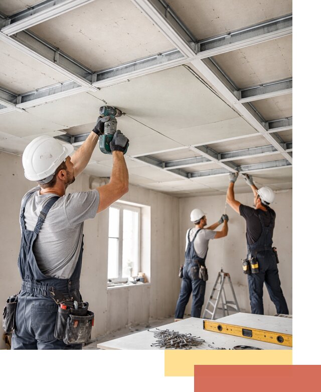 Кессонный потолок из гипсокартона под ключ в Магнитогорске