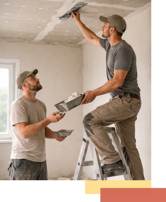 Шпаклевка потолка из гипсокартона в Магнитогорске качественно и быстро